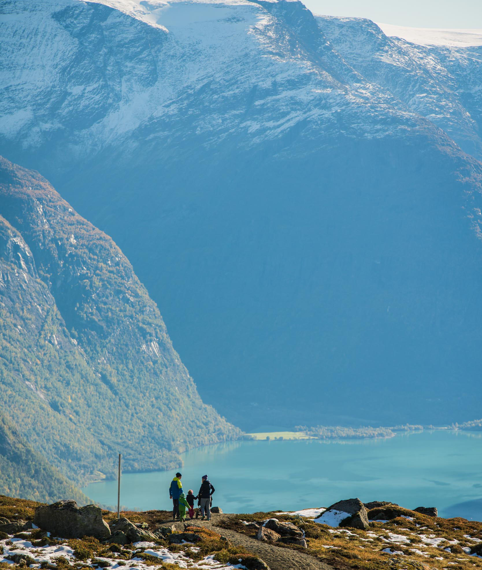 Vandring med familien på Hoven