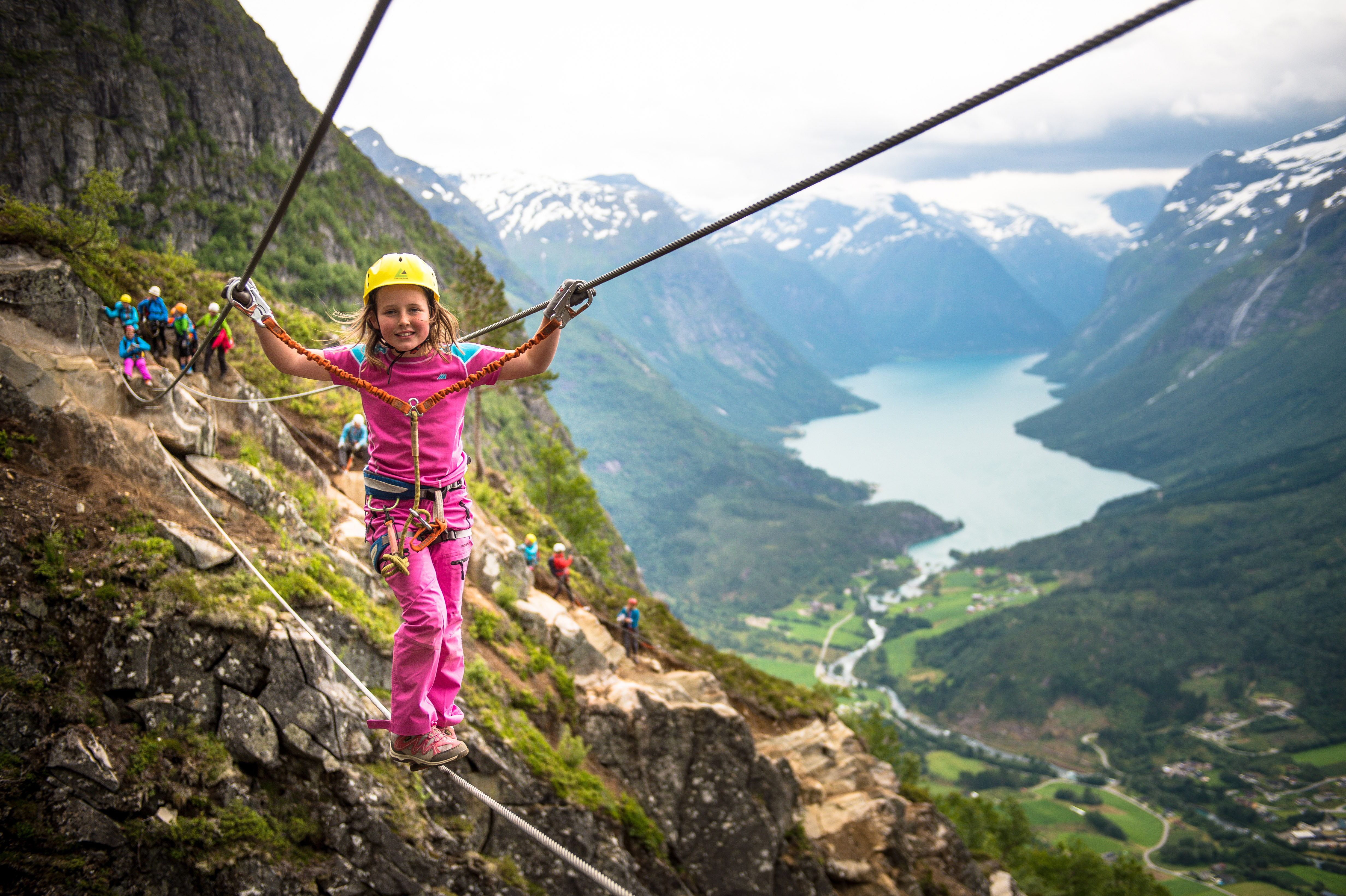 Via ferrata Loen for barn