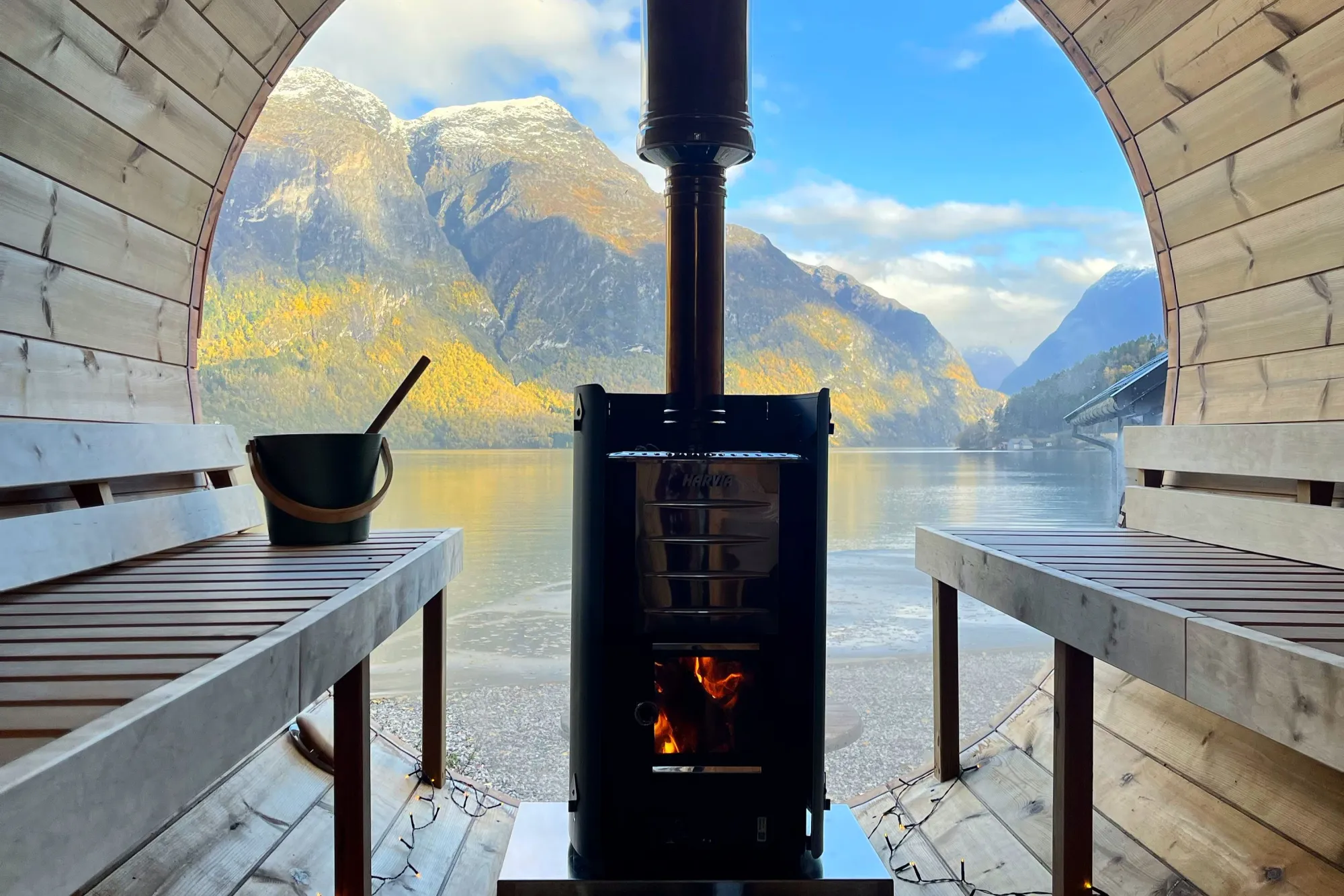 Sauna ved Oppstrynsvatnet